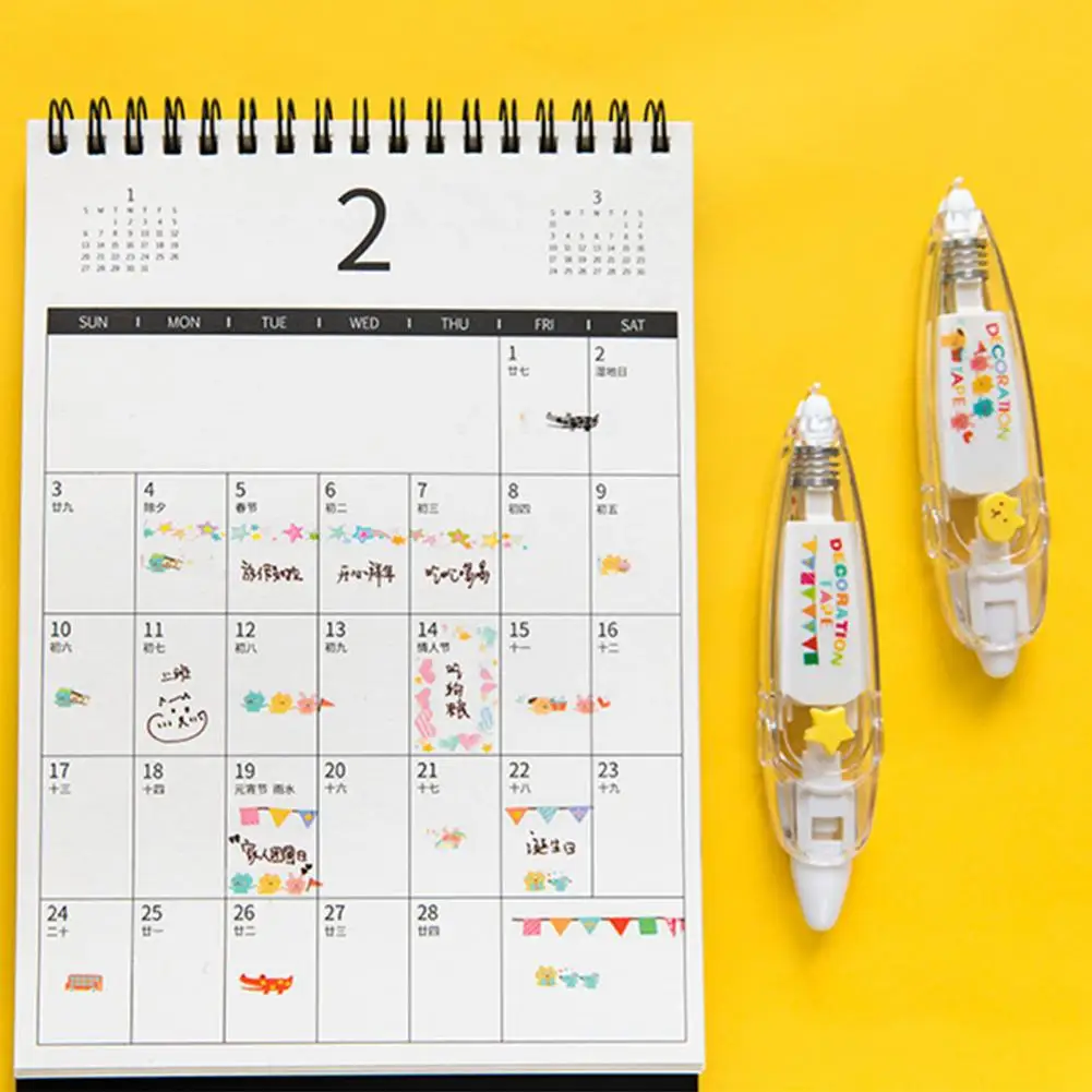 Convenient Correction Tape Good Grip Compact Diary Tape Pen Hand Account Decoration Correction Roller
Convenient Correction Tape Good Grip Compact Diary Tape Pen Hand Account Decoration Correction Roller