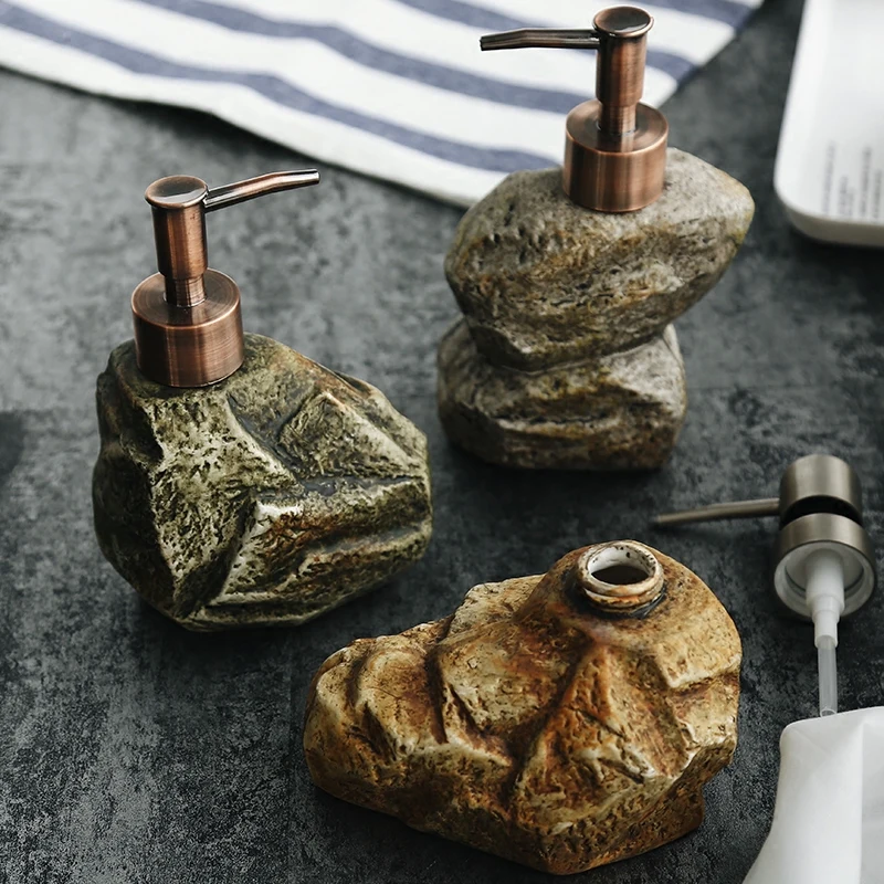 Stone Hand Soap Dispenser Ceramics Bathroom Bottle Portable Home Retro Liquid Soap Dispenser Lotion Bathroom Shampoo Bottle
Stone Hand Soap Dispenser Ceramics Bathroom Bottle Portable Home Retro Liquid Soap Dispenser Lotion Bathroom Shampoo Bottle