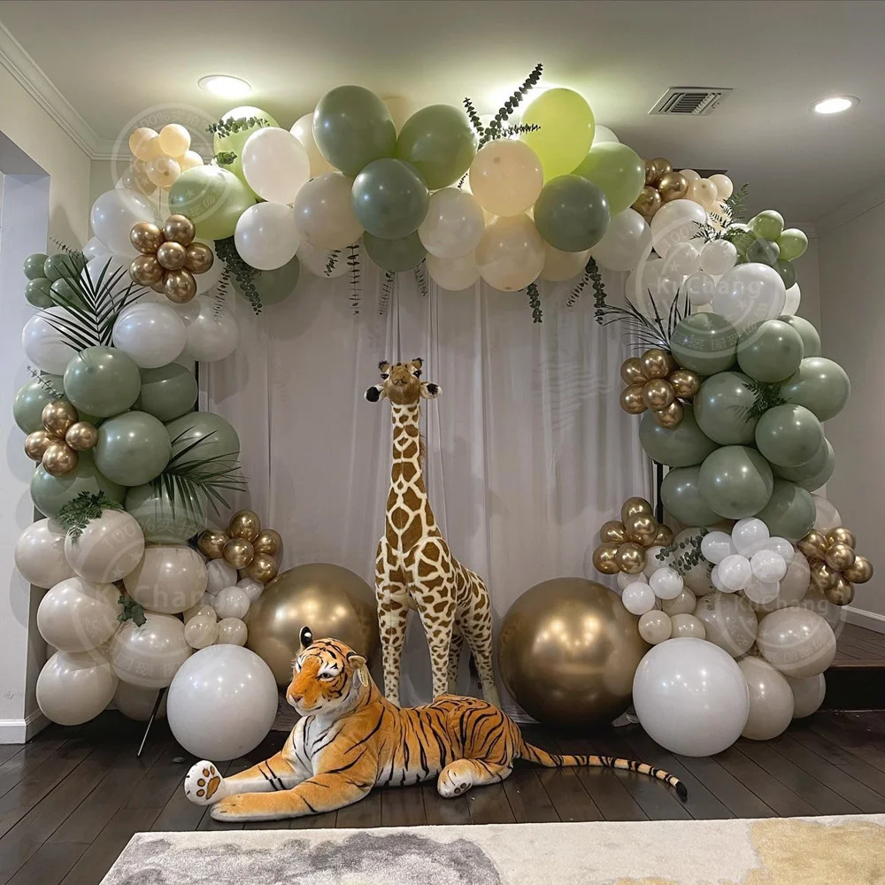 151pcs/set Avocado Green Double Skin Color Balloon Garland Kit Spring Animal Theme Party Boys Girls Birthday Decor Kids Gifts
151pcs/set Avocado Green Double Skin Color Balloon Garland Kit Spring Animal Theme Party Boys Girls Birthday Decor Kids Gifts