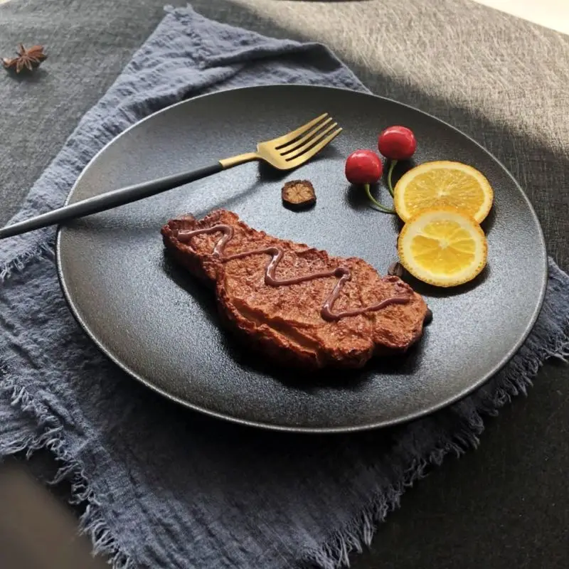 Nordic Steak Bonic Noodle Disk Restaurant Family Western Fashion Creative Ping Disk Hotel Western Dinner Plate
Nordic Steak Bonic Noodle Disk Restaurant Family Western Fashion Creative Ping Disk Hotel Western Dinner Plate