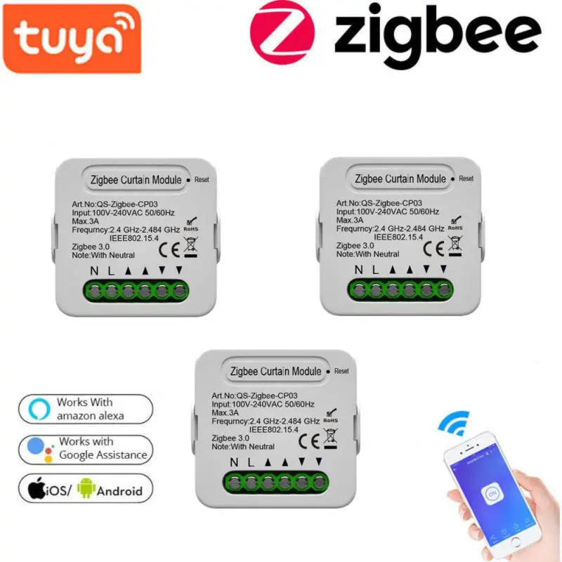 Модуль переключателя для штор Tuya Zigbee, Wi-Fi модуль для роликовых затворов, с голосовым управлением, для Google Home Alexa Smart Life APP
Модуль переключателя для штор Tuya Zigbee, Wi-Fi модуль для роликовых затворов, с голосовым управлением, для Google Home Alexa Smart Life APP