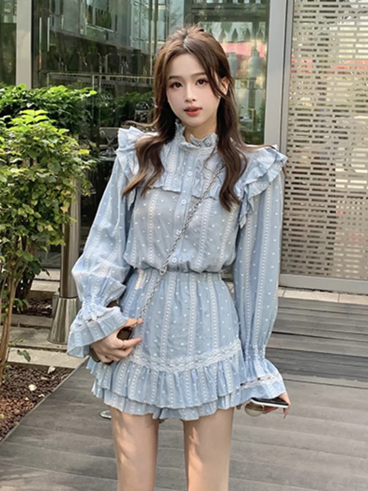 Spring Cute Two Piece Set Women Shirt Blouse Tops + Short Sets Fashion Elegant Preppy Style Sweet Holiday 2 Piece Pant Set
Spring Cute Two Piece Set Women Shirt Blouse Tops + Short Sets Fashion Elegant Preppy Style Sweet Holiday 2 Piece Pant Set