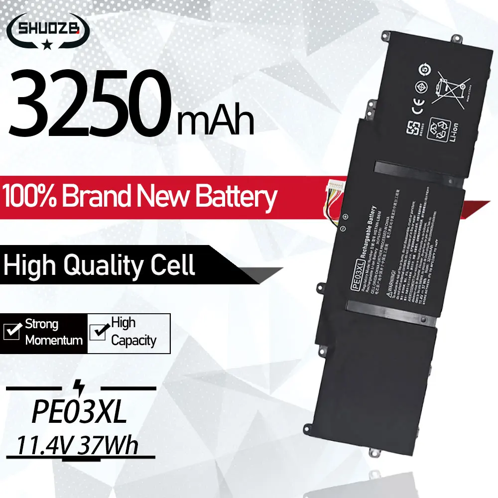 New PE03XL HSTNN-LB6M Laptop Battery For HP Chromebook 210 G1 11 G3 G4 767068-005 766801-421 TPN-Q151 10.8V 36WH 3250mAh SHUOZB
New PE03XL HSTNN-LB6M Laptop Battery For HP Chromebook 210 G1 11 G3 G4 767068-005 766801-421 TPN-Q151 10.8V 36WH 3250mAh SHUOZB