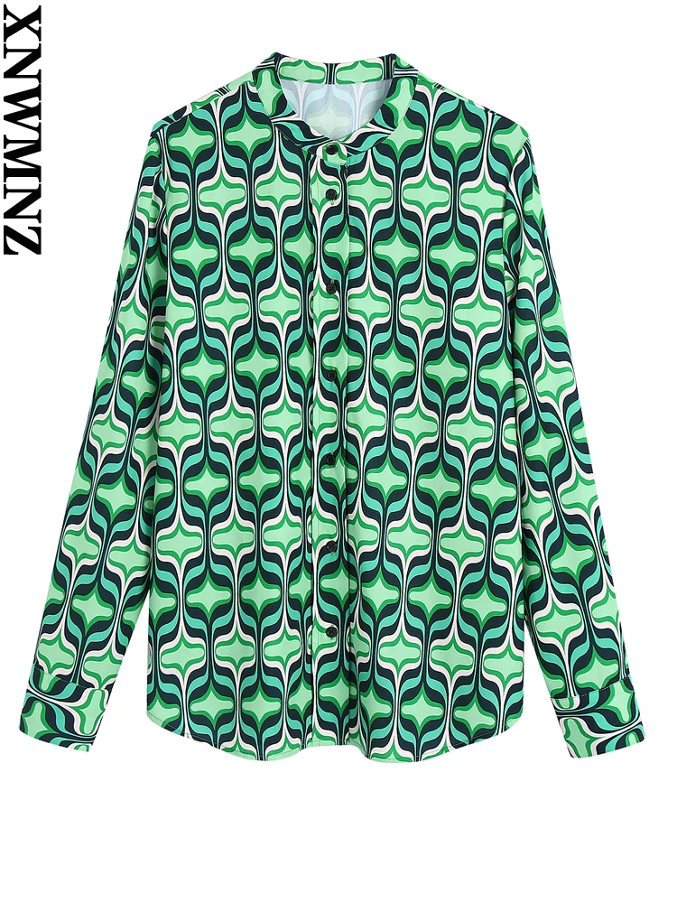 XNWMNZ 2022 Women Fashion Printed Asymmetric Shirts Vintage Long Sleeve Button-up Female Blouses Blusas Chic Tops
XNWMNZ 2022 Women Fashion Printed Asymmetric Shirts Vintage Long Sleeve Button-up Female Blouses Blusas Chic Tops