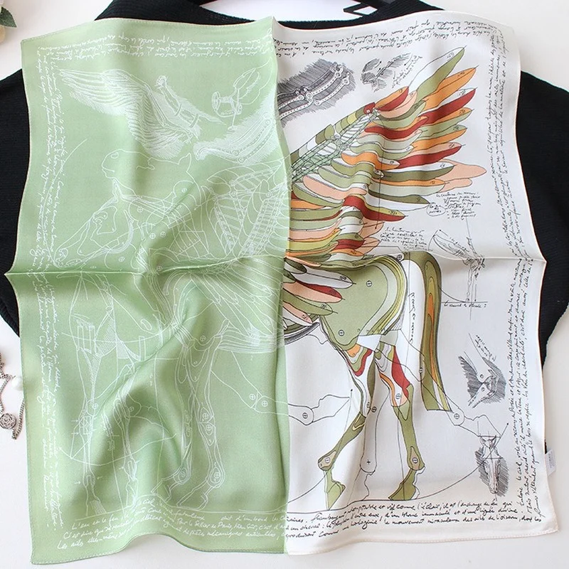 Women's Fashion Bags 2022 All-match Decorative 100% Silk Scarf 53*53cm Mulberry Silk Sunscreen Hair Scarf Animal Decorate
Women's Fashion Bags 2022 All-match Decorative 100% Silk Scarf 53*53cm Mulberry Silk Sunscreen Hair Scarf Animal Decorate