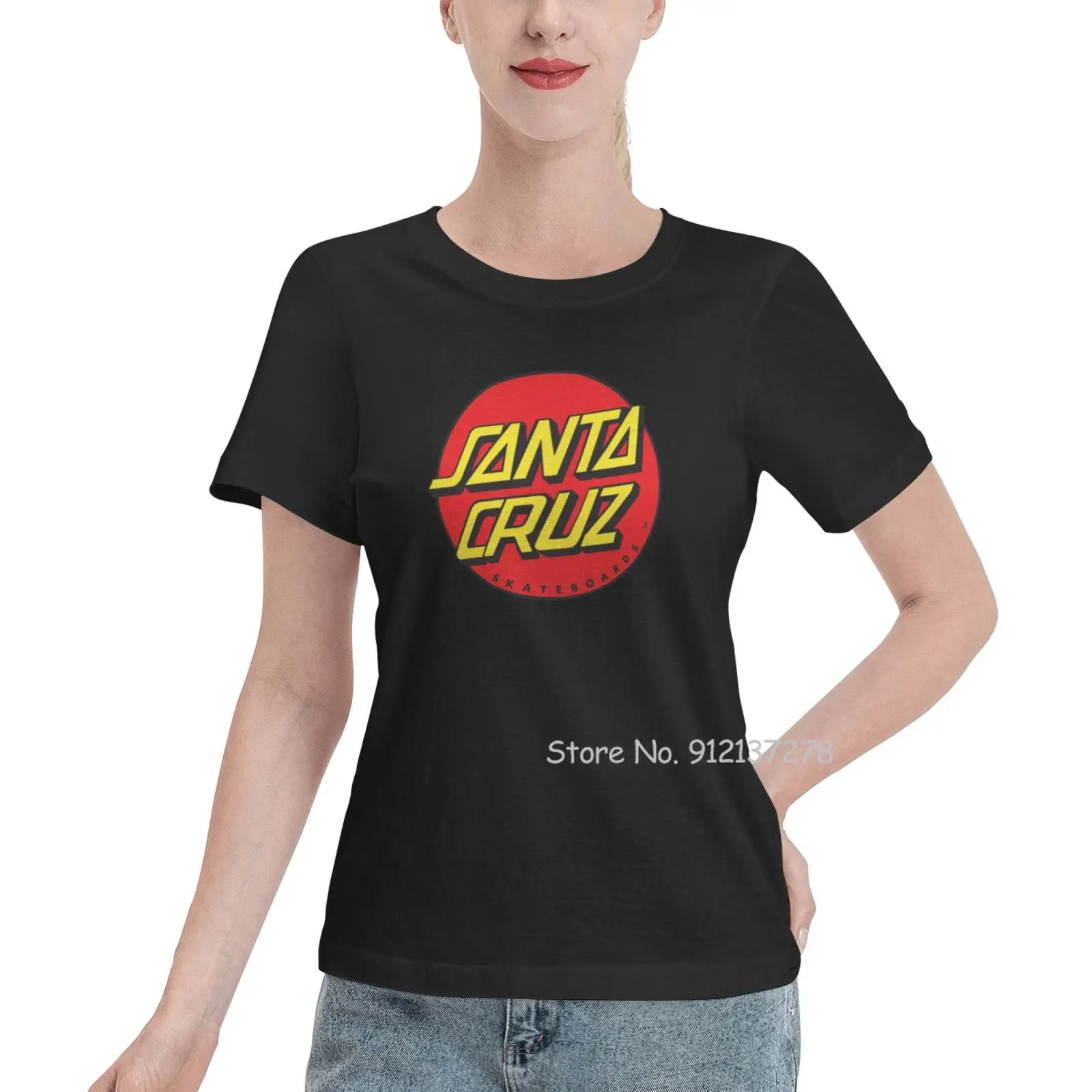 Santa Cruz Skateboard Summer Print T Shirt Women New Funny Classic Tshirt Cotton Tees Fashion Novetly Short Sleeve Unique Tops
Santa Cruz Skateboard Summer Print T Shirt Women New Funny Classic Tshirt Cotton Tees Fashion Novetly Short Sleeve Unique Tops