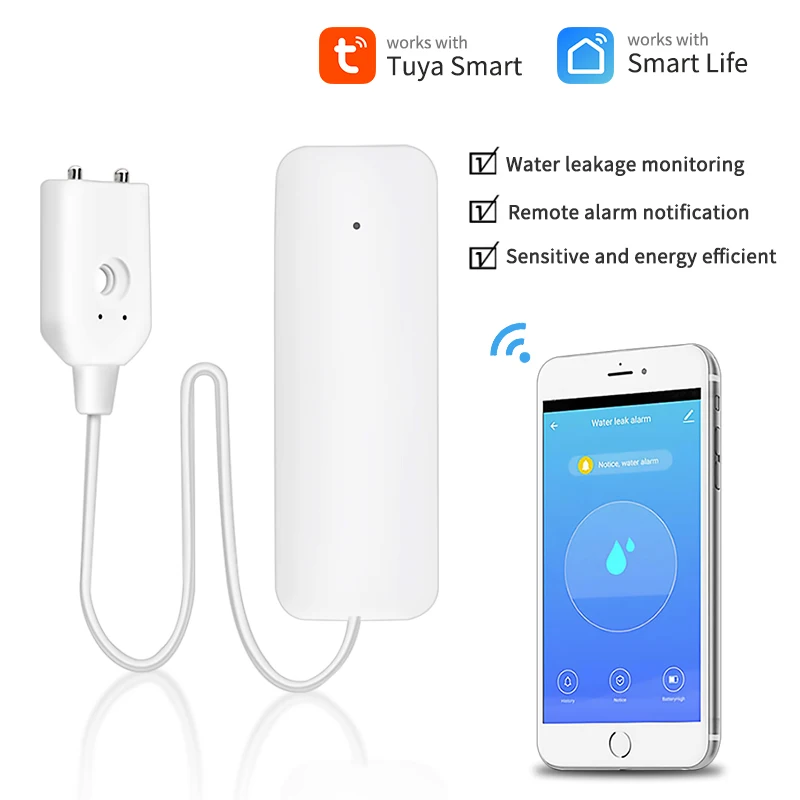 Tuya Zigbee Water Sensor Alarm Water Leak Detector Flood Alert Overflow Security Alarm System Works With Zigbee Gateway
Tuya Zigbee Water Sensor Alarm Water Leak Detector Flood Alert Overflow Security Alarm System Works With Zigbee Gateway