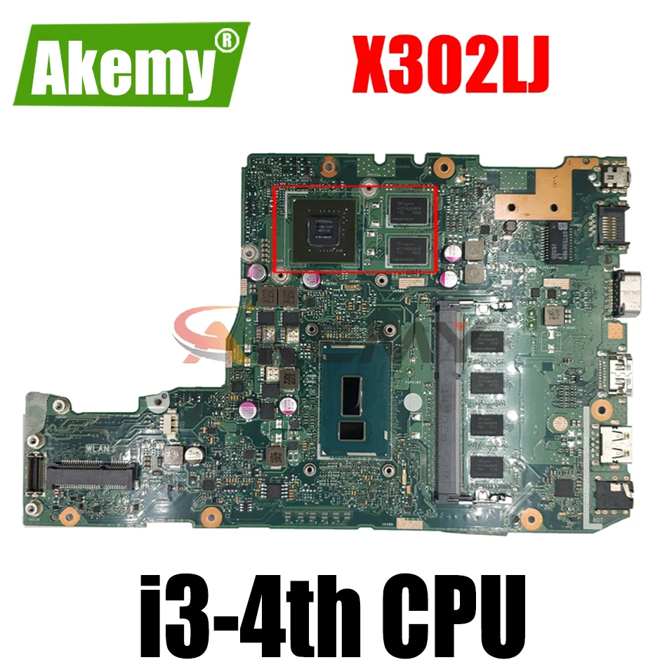 Материнская плата Akemy X302LJ для Asus X302LJ X302L, материнская плата Laotop с процессором I3-4th GT920M/2G
Материнская плата Akemy X302LJ для Asus X302LJ X302L, материнская плата Laotop с процессором I3-4th GT920M/2G