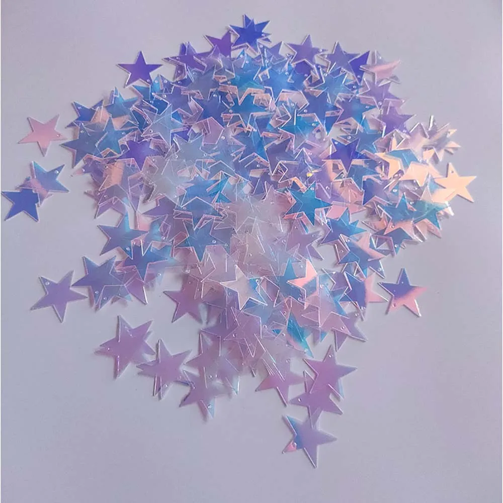 15g/Pack Iridescent Star Sequin Perforated Laser Sequin For Clothing Earrings Pendant DIY Handmade Jewelry Accessories Decor
15g/Pack Iridescent Star Sequin Perforated Laser Sequin For Clothing Earrings Pendant DIY Handmade Jewelry Accessories Decor