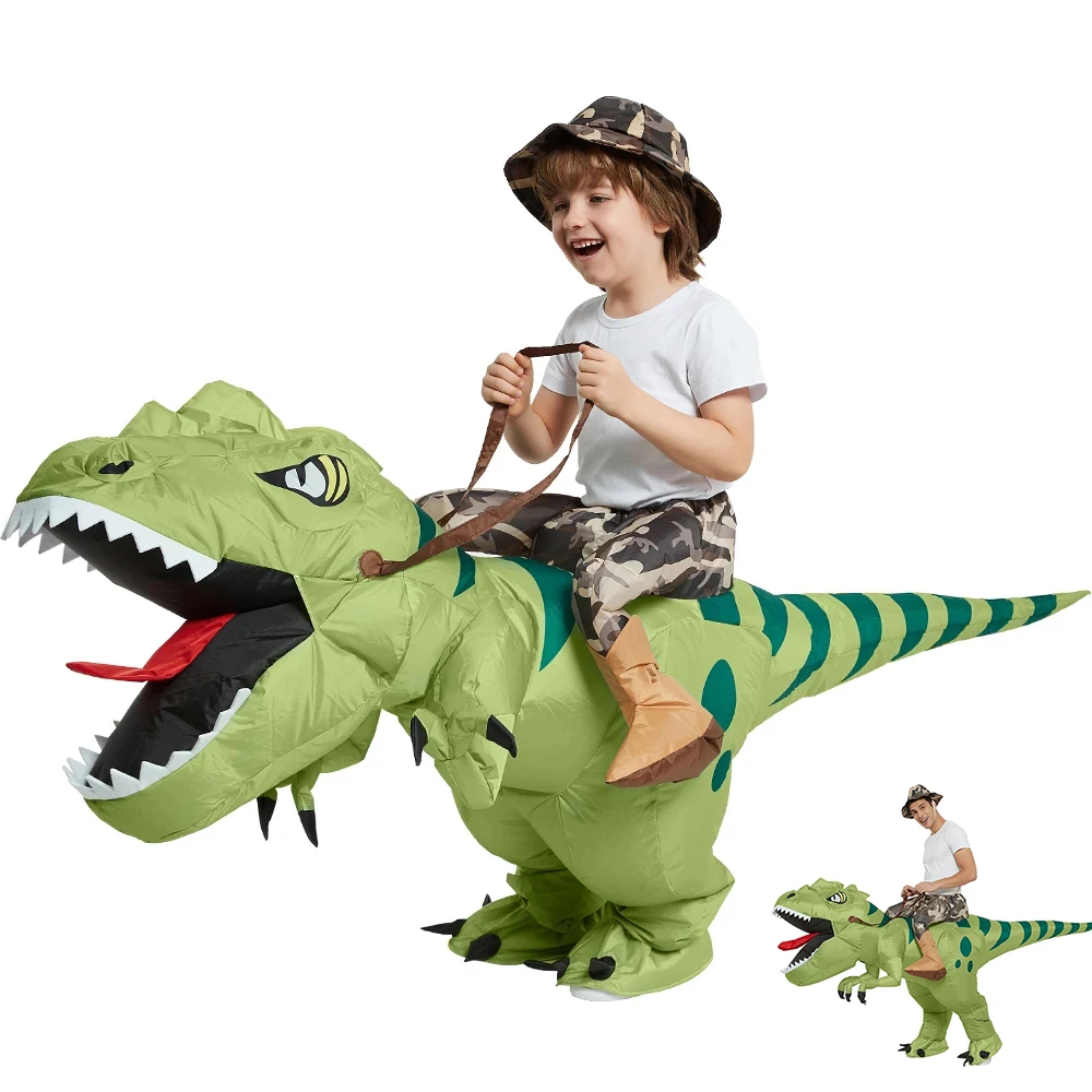 Надувной костюм динозавра для верховой езды T Rex Air Blow Up, забавное маскарадное платье, костюм для вечеринки на Хэллоуин для детей и взрослых, к...
Надувной костюм динозавра для верховой езды T Rex Air Blow Up, забавное маскарадное платье, костюм для вечеринки на Хэллоуин для детей и взрослых, к...