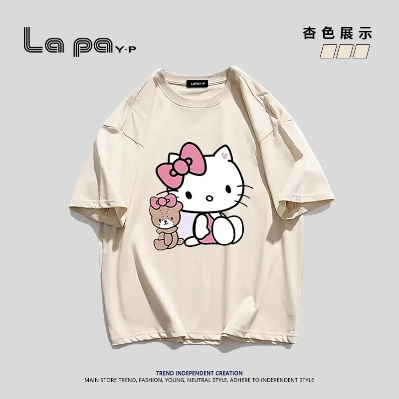 Hello Kitty Printed Loose Cotton Short-Sleeved Summer High-Value Loose Comfortable All-Match Cheap Top T-Shirt Trendy Students
Hello Kitty Printed Loose Cotton Short-Sleeved Summer High-Value Loose Comfortable All-Match Cheap Top T-Shirt Trendy Students