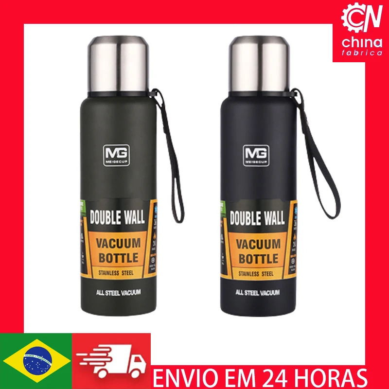 

Garrafa térmica 1000ml para chá de grande capacidade térmica para esportes ao ar livre garrafa térmica a vácuo