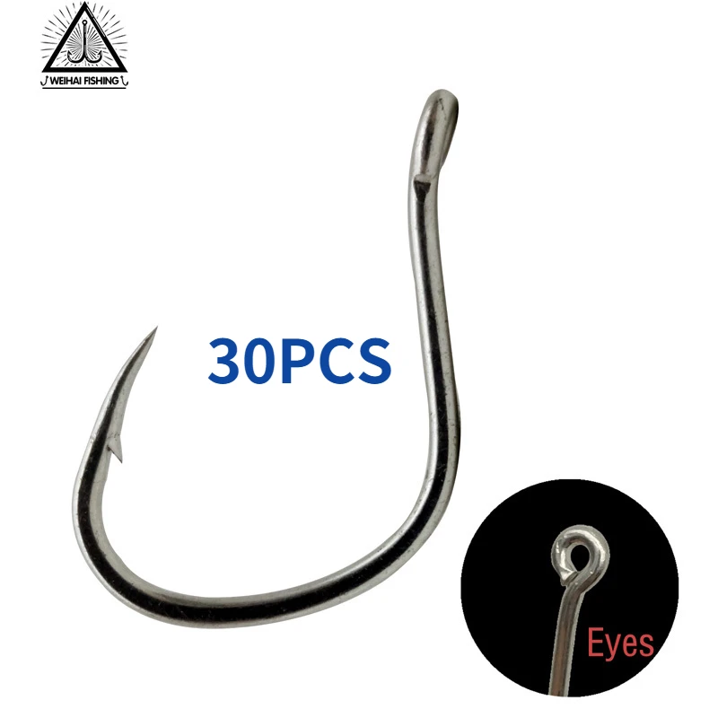 30pcs Pike Sea Eye Hook 1/0~4/0 Light Casting DIY Assist Hook Slow Pitch Jigging Offshore Fishingk Saltwater Game Jig Fishing US
30pcs Pike Sea Eye Hook 1/0~4/0 Light Casting DIY Assist Hook Slow Pitch Jigging Offshore Fishingk Saltwater Game Jig Fishing US