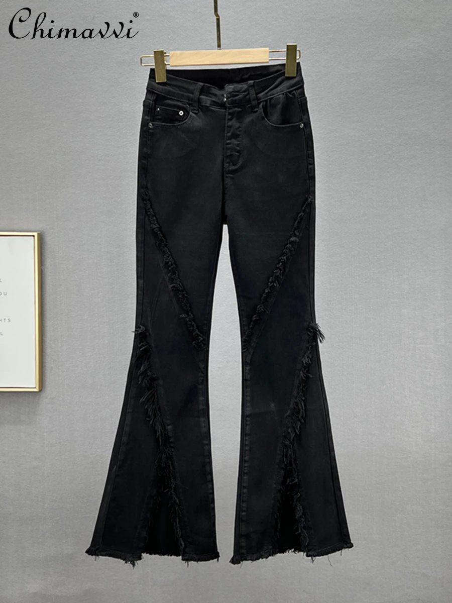 Flared Jeans for Women 2022 Autumn New Fashion Stretch High Waist Slim Fit European Style Frayed Hem Split Bootcut Trousers
Flared Jeans for Women 2022 Autumn New Fashion Stretch High Waist Slim Fit European Style Frayed Hem Split Bootcut Trousers