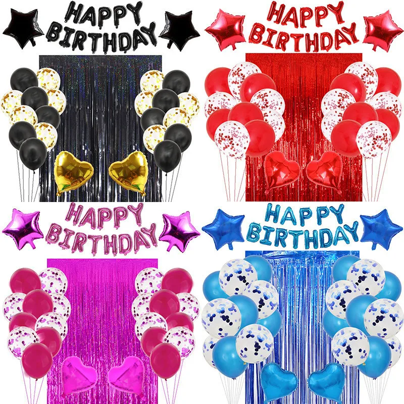 SURSURPIRSE Rose Gold Red Blue Silver Confetti Star Heart Foil Balloon Foil Rain Curtain for Man Women Birthday Party Supplies
SURSURPIRSE Rose Gold Red Blue Silver Confetti Star Heart Foil Balloon Foil Rain Curtain for Man Women Birthday Party Supplies