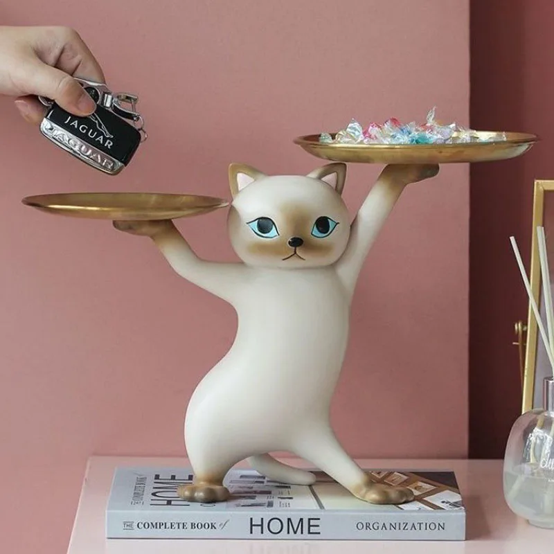 Resin Cat Tray Figurines for Interior Entrance Key Desktop Candy Storage Container Home Office Table Decor Accessorie
Resin Cat Tray Figurines for Interior Entrance Key Desktop Candy Storage Container Home Office Table Decor Accessorie