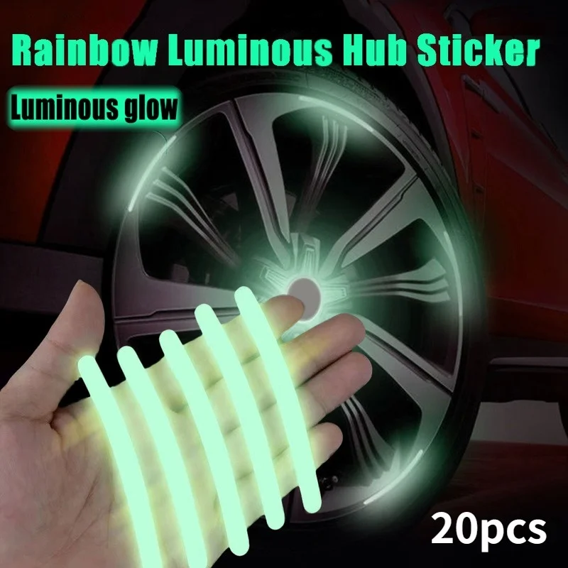 20pcs Cars Wheel Hub Reflective Sticker Universal Auto Bicycle Safety Warning Stickers Tire Rim Decorative Luminous Strips
20pcs Cars Wheel Hub Reflective Sticker Universal Auto Bicycle Safety Warning Stickers Tire Rim Decorative Luminous Strips