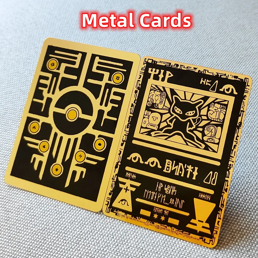 Pokemon Iron Shiny Cards Golden Pokemon Letter Metal Pikachu Mewtwo Charizard Vmax Game Collection Card Trading Battle Card Toys
Pokemon Iron Shiny Cards Golden Pokemon Letter Metal Pikachu Mewtwo Charizard Vmax Game Collection Card Trading Battle Card Toys