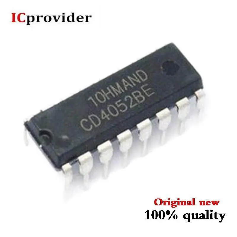 100 шт./лот CD4052BE CD4052 4052 DIP16 IC лучшее качество | Электронные компоненты и