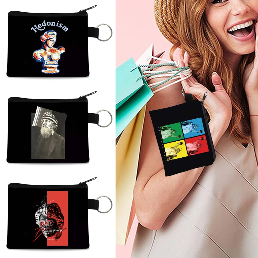 Fashion Women Bag Travel Wallet Organizer Handbags Sculpture Printing Anime Keyring Shopping Coin Purse Man Clutch Canvas Bags
Fashion Women Bag Travel Wallet Organizer Handbags Sculpture Printing Anime Keyring Shopping Coin Purse Man Clutch Canvas Bags