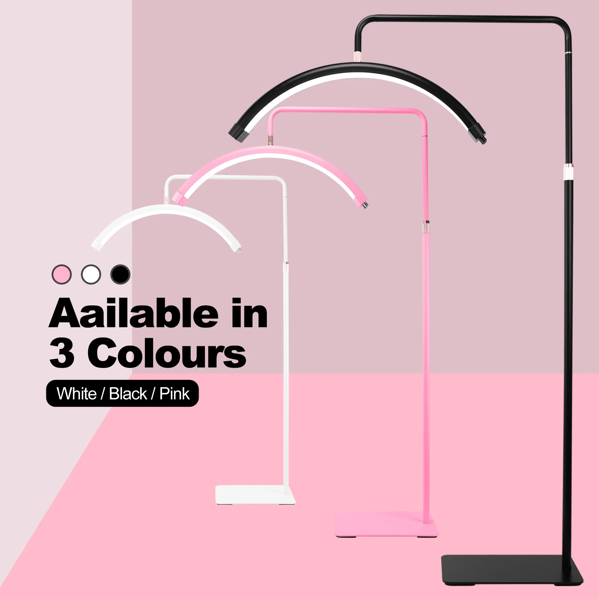 Customized logo 50W half moon eyelash light eyebrow tattoo light LED ring light beauty salon eyelash extension floor lamp
Customized logo 50W half moon eyelash light eyebrow tattoo light LED ring light beauty salon eyelash extension floor lamp
