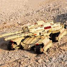 Assembling Building Block MOC Military Mammoth Tank Classic Set Adult Display Model Children Puzzle Gift Souvenir