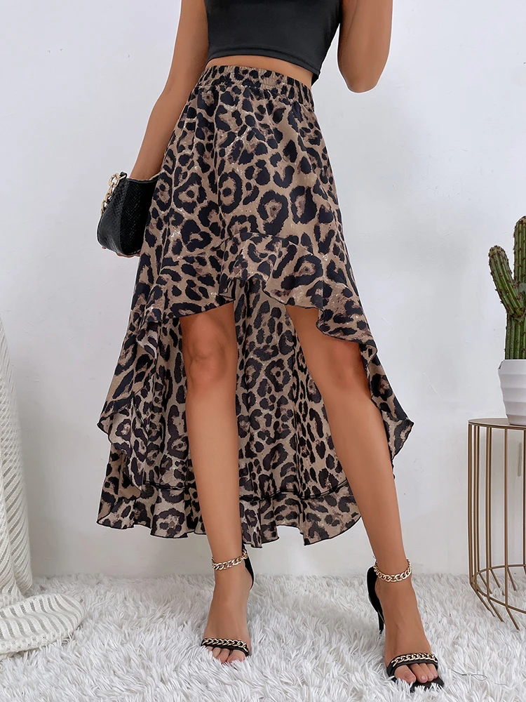 KBAT Women Leopard Print Skirt Ruffles Hot Sale Half-length Skirt Casual Trend Irregular Leopard Print Skirt A-line Skirt
KBAT Women Leopard Print Skirt Ruffles Hot Sale Half-length Skirt Casual Trend Irregular Leopard Print Skirt A-line Skirt