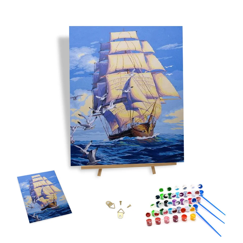 New Sailboat and Seagull on the Sea Painting by Numbers for Adult Acrylic Paint by Numbers Handmade Diy Art Painting
New Sailboat and Seagull on the Sea Painting by Numbers for Adult Acrylic Paint by Numbers Handmade Diy Art Painting