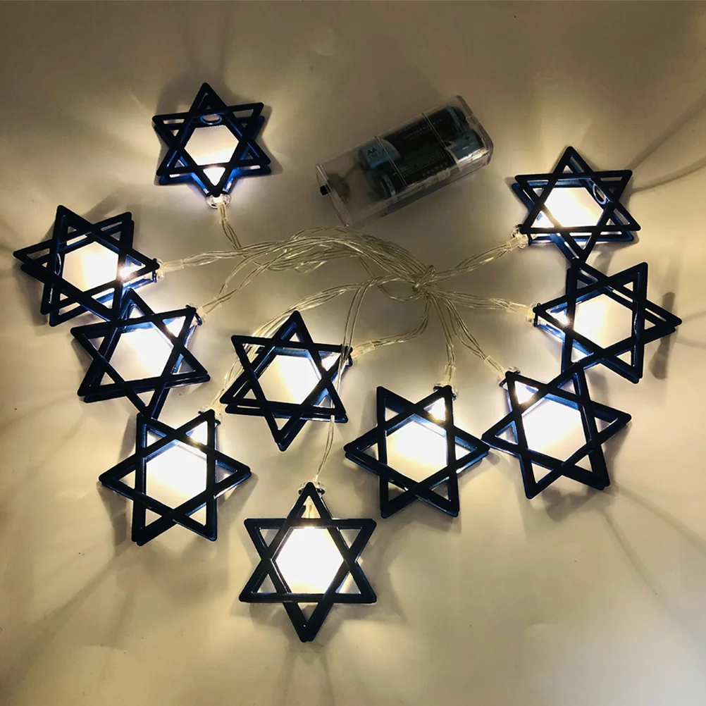 Hanukkah Star Of David String String Lights Hanukkah Festival Decor (1.65 Meters 10 LED)
Hanukkah Star Of David String String Lights Hanukkah Festival Decor (1.65 Meters 10 LED)