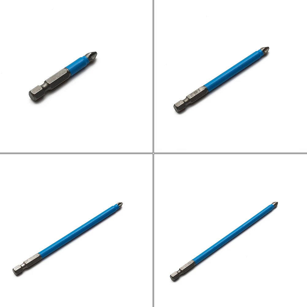 Long Screwdriver Bits PH2 Phillips/Cross Head Power Tools Single Exactness Hand drill Hex Shank High buckle Non-Slip
Long Screwdriver Bits PH2 Phillips/Cross Head Power Tools Single Exactness Hand drill Hex Shank High buckle Non-Slip