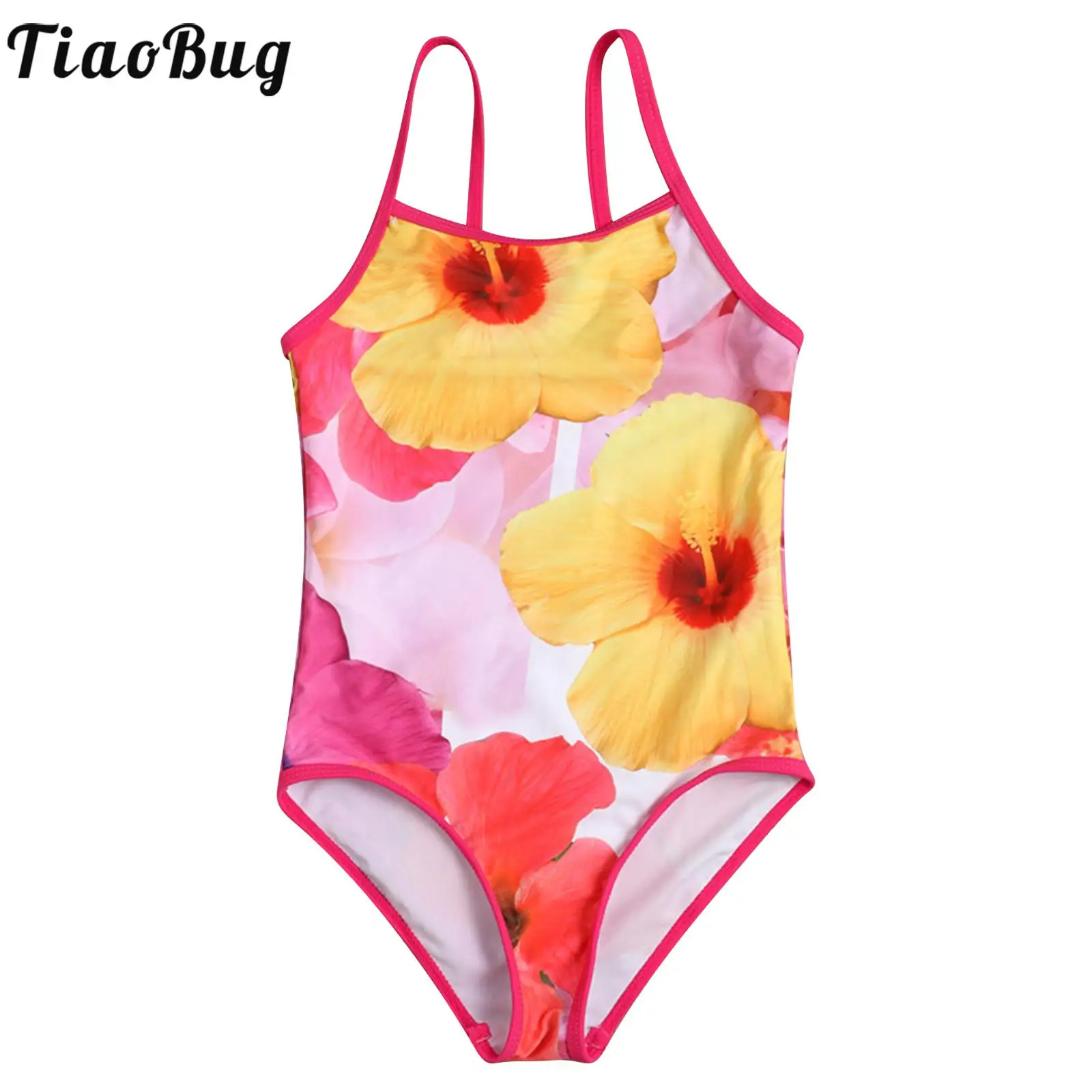 Kids Girls One-piece Swimming Jumpsuit Spaghetti Straps Sleeveless Flower Print Beach Bodysuit Swimwear for girls
Kids Girls One-piece Swimming Jumpsuit Spaghetti Straps Sleeveless Flower Print Beach Bodysuit Swimwear for girls