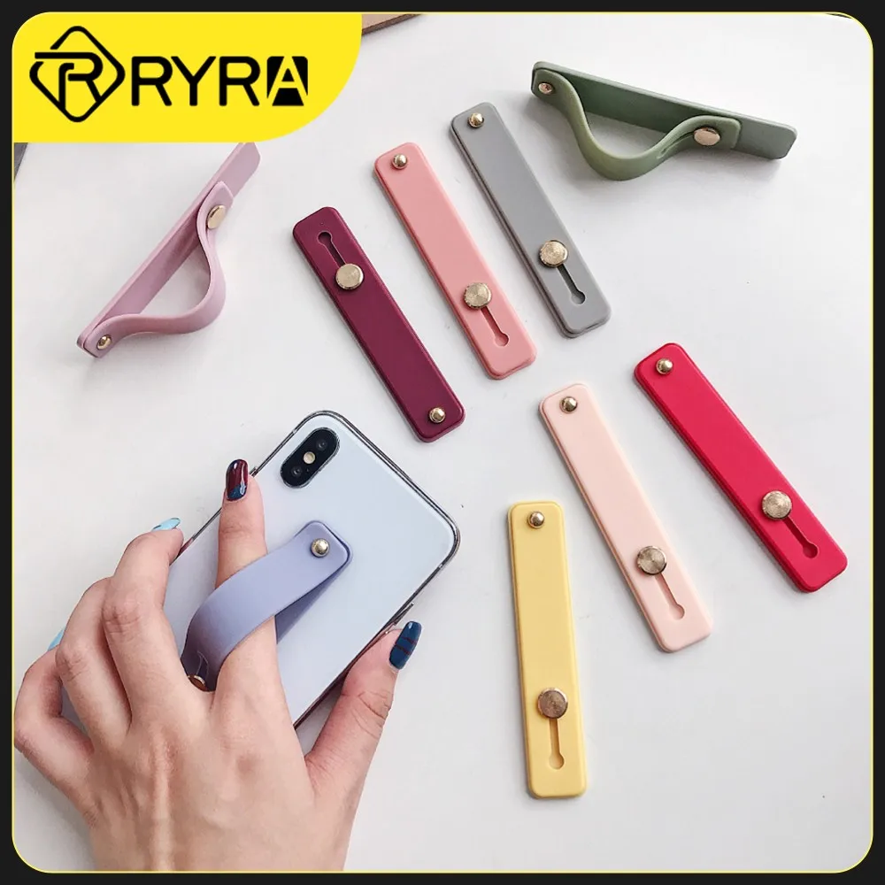 RYRA Plain Color Wrist Band Hand Band Finger Grip Mobile Phone Holder Stand Push Pull Universal Phone Socket Holder
RYRA Plain Color Wrist Band Hand Band Finger Grip Mobile Phone Holder Stand Push Pull Universal Phone Socket Holder