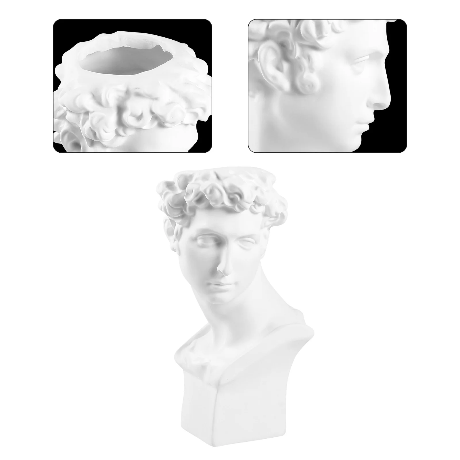 Planter Vase Greek Sculpture Resin Statue Head Pen Holder Pot Succulent Face Bust Flower Container Statuesdecorative Portrait
Planter Vase Greek Sculpture Resin Statue Head Pen Holder Pot Succulent Face Bust Flower Container Statuesdecorative Portrait