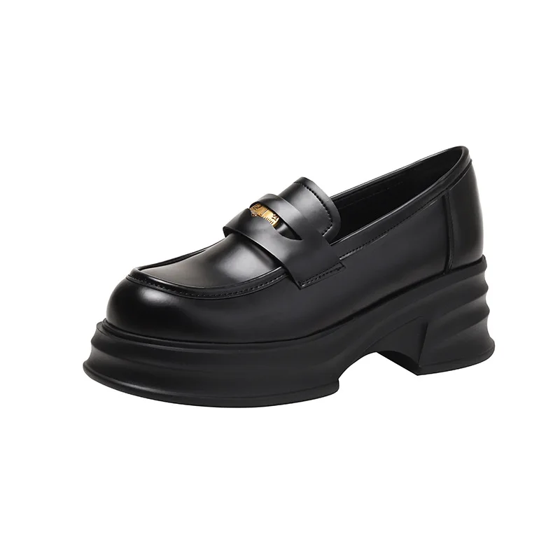 Loafers Womens 2023 Platform Pu Leather Thick Bottom Soft Comfortable Increasing Autumn Winter High Quality Office Ladies Shoes
Loafers Womens 2023 Platform Pu Leather Thick Bottom Soft Comfortable Increasing Autumn Winter High Quality Office Ladies Shoes