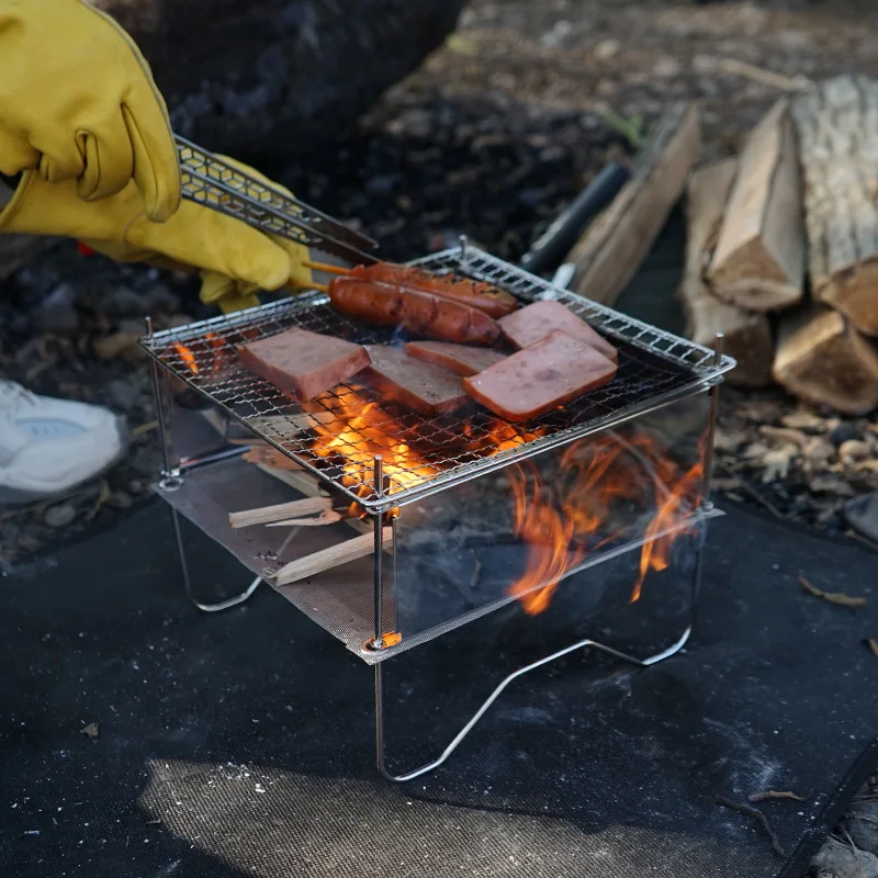 Outdoor Camping BBQ Grills Portable Mini Foldable Camping Cookware Stove Stainless Steel Camp Cooking Picnic Barbecue Grill Oven
Outdoor Camping BBQ Grills Portable Mini Foldable Camping Cookware Stove Stainless Steel Camp Cooking Picnic Barbecue Grill Oven