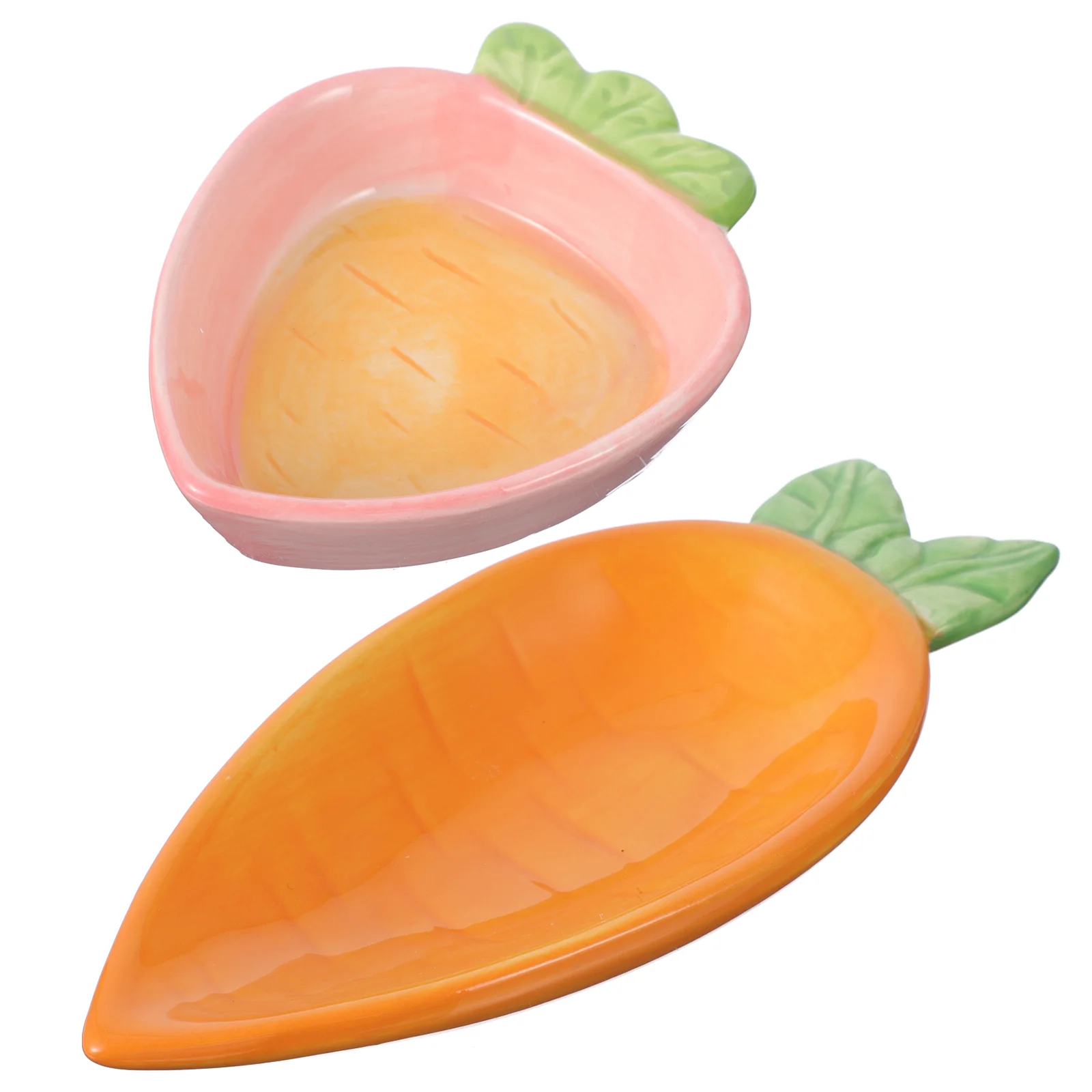 2Pcs Radish Shape Portable Appetizer Snack Ceramic Tableware for Kitchen
2Pcs Radish Shape Portable Appetizer Snack Ceramic Tableware for Kitchen
