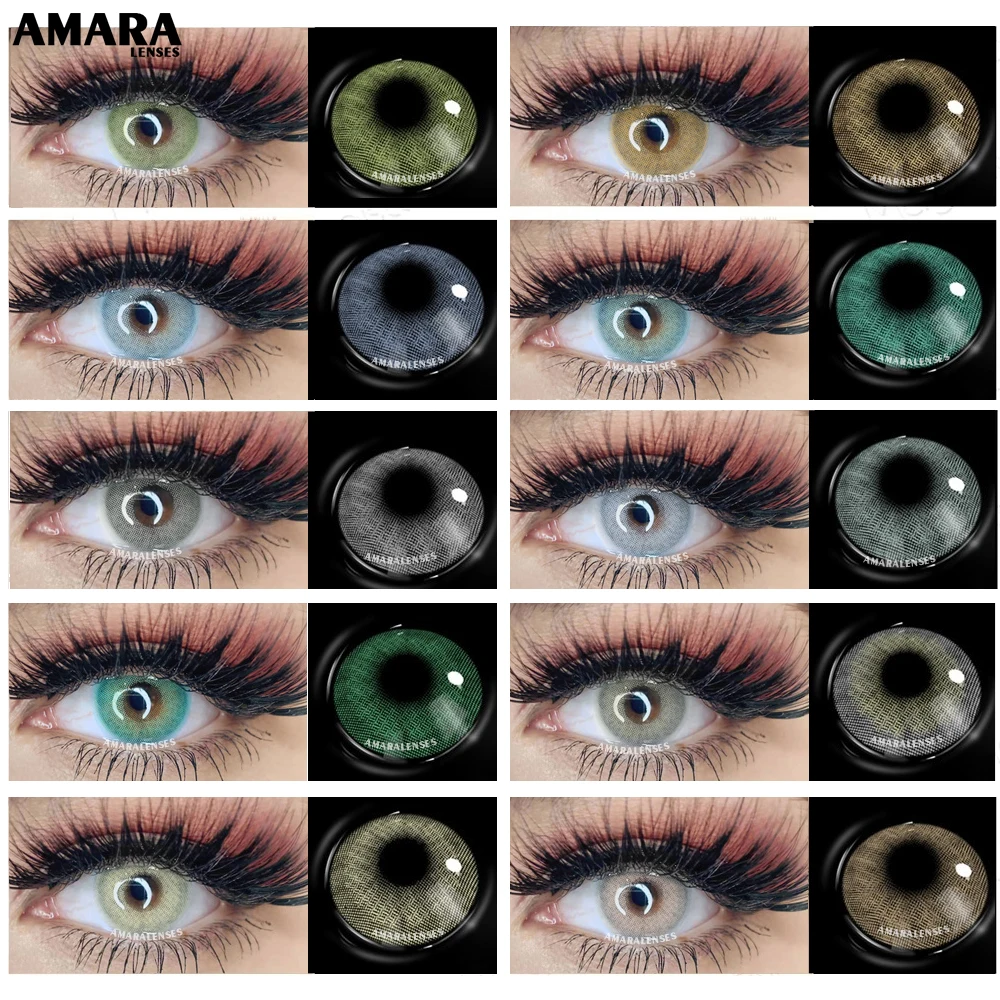 AMARA 2pcs Natural Color Contact Lenses for Eyes SIAM Cosmetic Contact Lenses Blue Color Lens with Contact Case Green Lens
AMARA 2pcs Natural Color Contact Lenses for Eyes SIAM Cosmetic Contact Lenses Blue Color Lens with Contact Case Green Lens