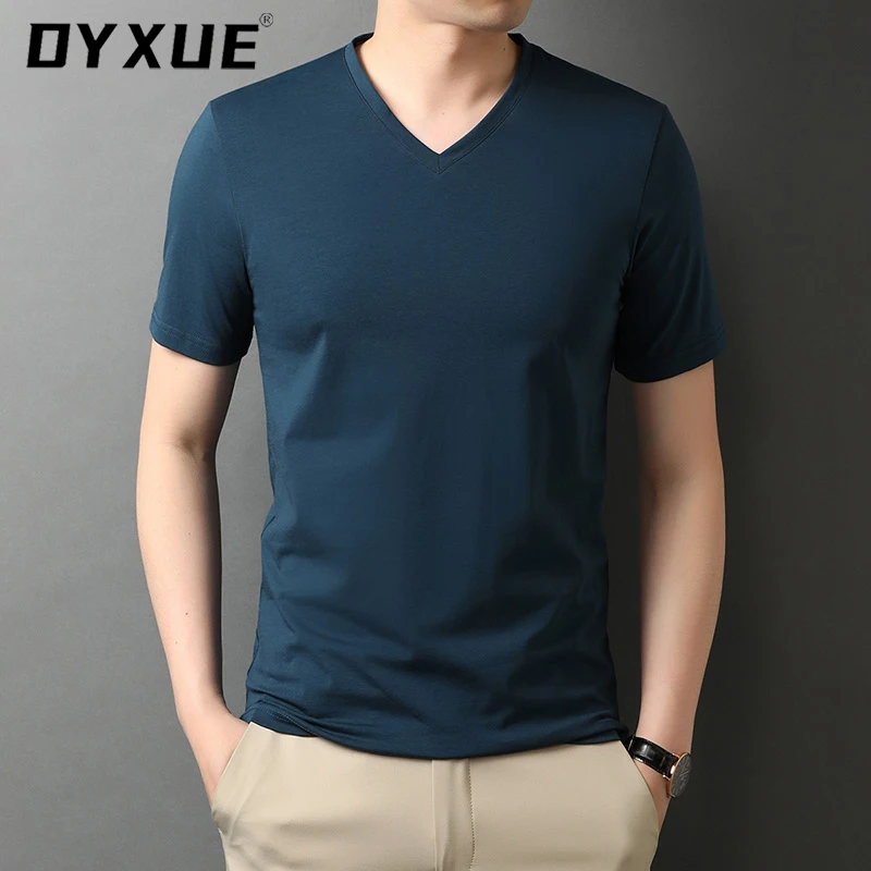 New Brand Short Sleeve Pure Color Men's Clothing 2022 High-quality Cotton T-shirt Tops V-neck Fashion Designer Luxury Summer
New Brand Short Sleeve Pure Color Men's Clothing 2022 High-quality Cotton T-shirt Tops V-neck Fashion Designer Luxury Summer