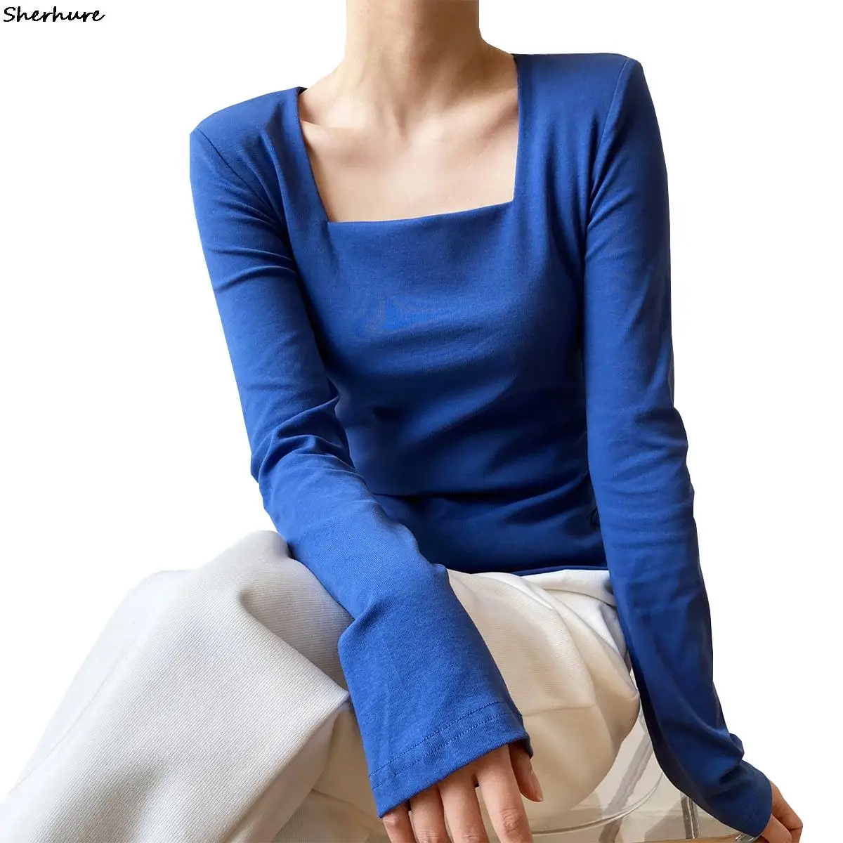 2022 New Arrival Women Summer Square Collar T Shirt Long Sleeve White Cropped Tops Casual Slim Tops For Women Clothes
2022 New Arrival Women Summer Square Collar T Shirt Long Sleeve White Cropped Tops Casual Slim Tops For Women Clothes