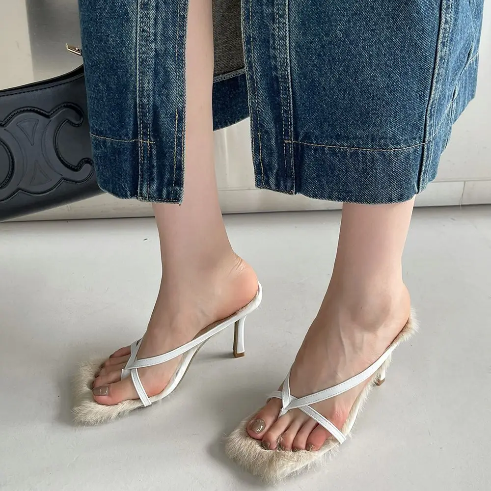 Fashion Women Slippers Clip Toe Thin High Heels Dress Shoes Pink White Black Narrow Band Casual Slides Mule Shoes Size 35-40
Fashion Women Slippers Clip Toe Thin High Heels Dress Shoes Pink White Black Narrow Band Casual Slides Mule Shoes Size 35-40