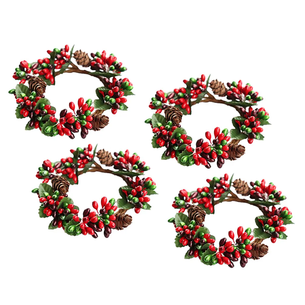 4 Pcs Ring Berry Candlesticks Pip Garland Xmas Rattan Wreath Plastic Christmas Hanging
4 Pcs Ring Berry Candlesticks Pip Garland Xmas Rattan Wreath Plastic Christmas Hanging