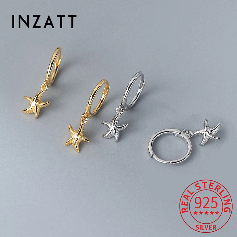INZATT Real 925 Sterling Silver Starfish Huggies 18k Gold Hoop Earrings For Fashion Women Trendy Fine Jewelry Accessories
INZATT Real 925 Sterling Silver Starfish Huggies 18k Gold Hoop Earrings For Fashion Women Trendy Fine Jewelry Accessories
