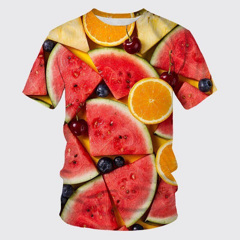 Men and Women 3d Short Sleeve Strawberry Spoof Fun Realistic Food Strawberry Food Tee Shirt Summer Casual T-shirt
Men and Women 3d Short Sleeve Strawberry Spoof Fun Realistic Food Strawberry Food Tee Shirt Summer Casual T-shirt