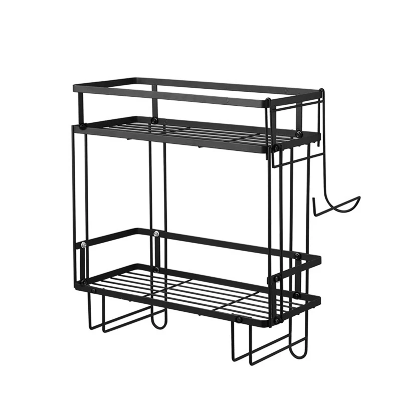 New-Bathroom Over The Toilet Storage Shelf, 2-Tier Space Saver Organizer Rack,Tilt Shelf With Paper Holder, Black
New-Bathroom Over The Toilet Storage Shelf, 2-Tier Space Saver Organizer Rack,Tilt Shelf With Paper Holder, Black