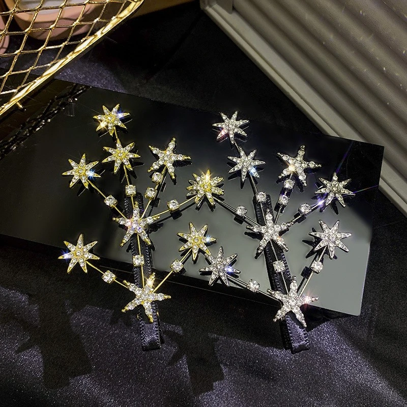 Korean Crystal Hair Clip For Women Fashion Girl Gold Silver Hairgrip Full Star Hair Pins Hair Accessories Barrettes Jewelry
Korean Crystal Hair Clip For Women Fashion Girl Gold Silver Hairgrip Full Star Hair Pins Hair Accessories Barrettes Jewelry
