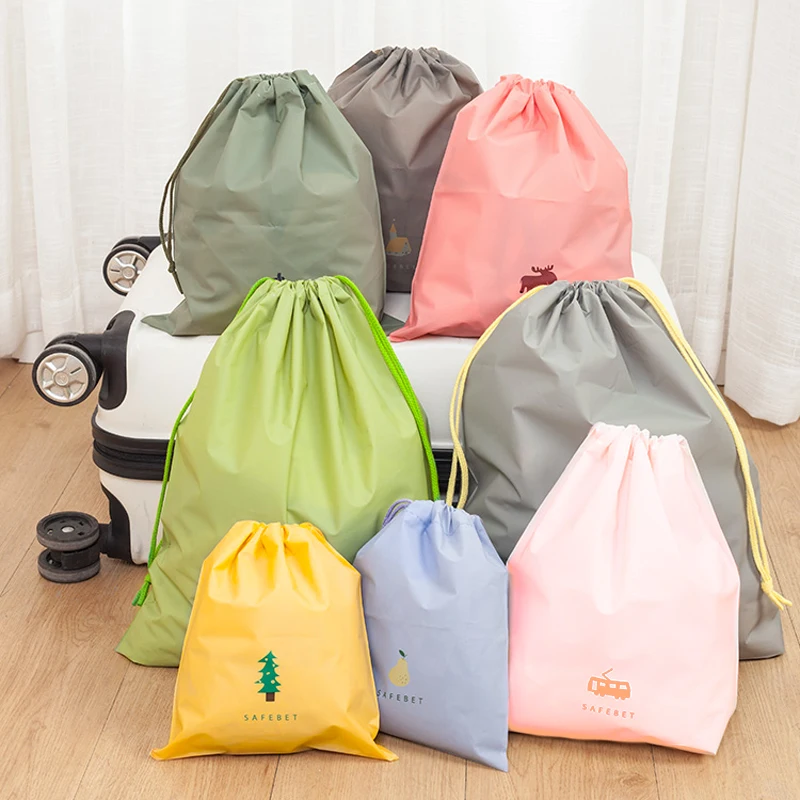 Cute Travel Storage Bag for Shoes Clothes Portable Suitcase Organizers Waterproof Plastic Storage Bag Drawstring Cosmetic Bags
Cute Travel Storage Bag for Shoes Clothes Portable Suitcase Organizers Waterproof Plastic Storage Bag Drawstring Cosmetic Bags