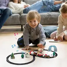 Christmas Electric Train Set Stunning Christmas Decoration 3 in 1 Christmas Electric Toy Train with Realistic Train Sound