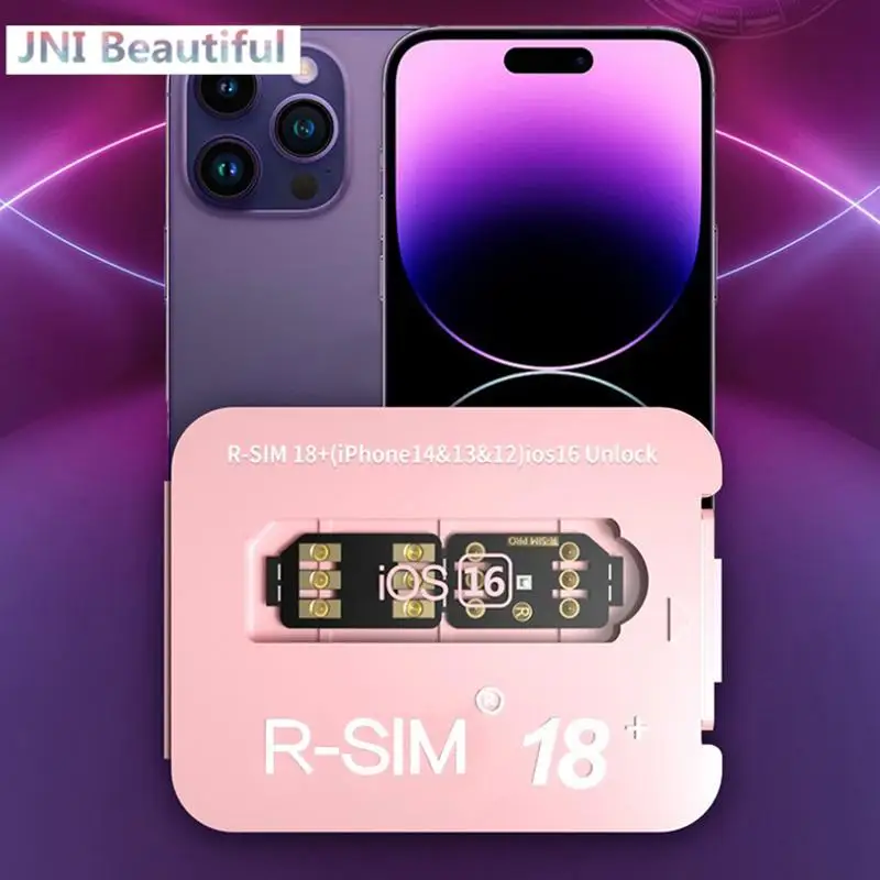 

For R-SIM18+ Dual-chip CPU Auto-Unlocking Card Sim Card Sticker For Iphone 14~6 Series 5G Version IOS16 RSIM
