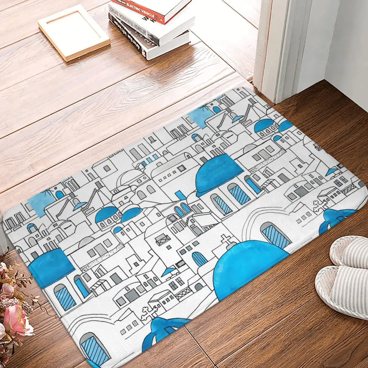 Non-slip Doormat Santorini Blue White Paradise Living Room Bedroom Mat Prayer Carpet Indoor Modern Decor
Non-slip Doormat Santorini Blue White Paradise Living Room Bedroom Mat Prayer Carpet Indoor Modern Decor