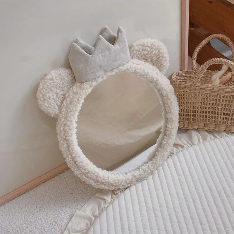 Cartoon Baby Mirror Bear Crown Car Back Seat Mirror Desktop Decor Supplies for Home Kids Bedroom Nursery Decoration
Cartoon Baby Mirror Bear Crown Car Back Seat Mirror Desktop Decor Supplies for Home Kids Bedroom Nursery Decoration